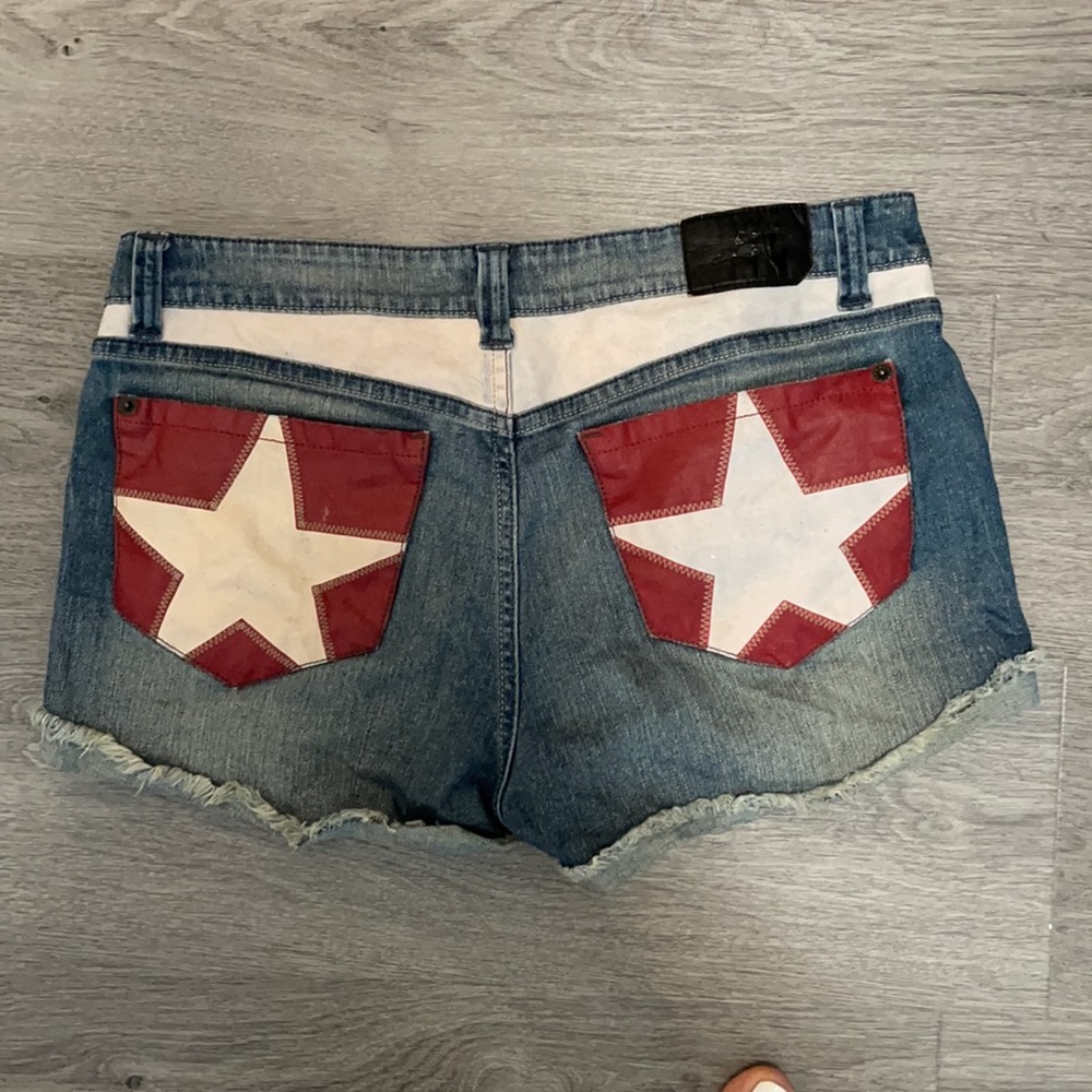 Patriotic Jean Shorts